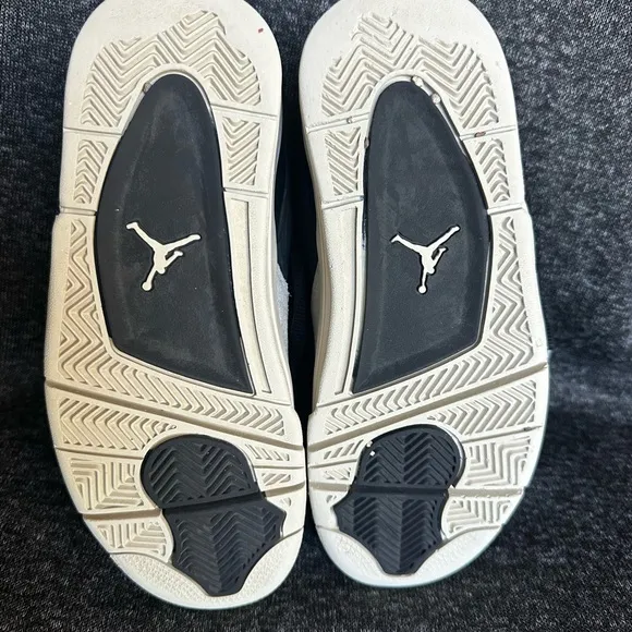 Jordan Black and Bone Sneakers with Leather Suede Upper