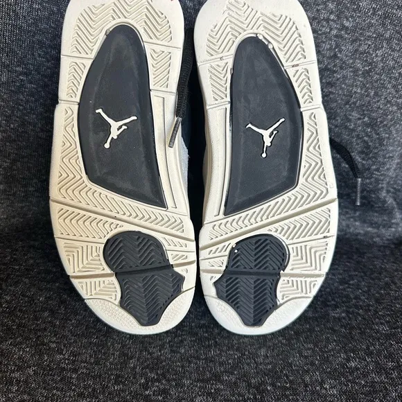 Jordan Black and Bone Sneakers with Leather Suede Upper