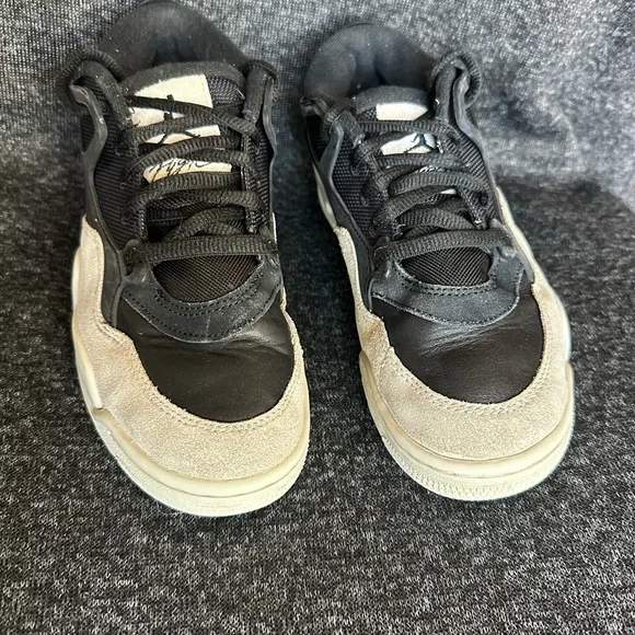 Jordan Black and Bone Sneakers with Leather Suede Upper