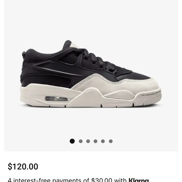 Jordan Black and Bone Sneakers with Leather Suede Upper