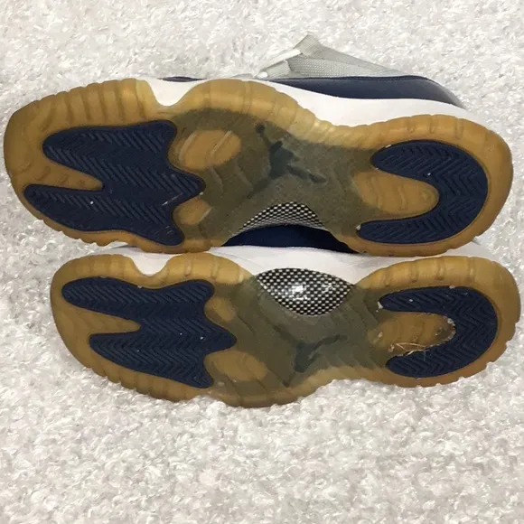 Jordan Blue and Gray Sneakers with Iconic Silhouette