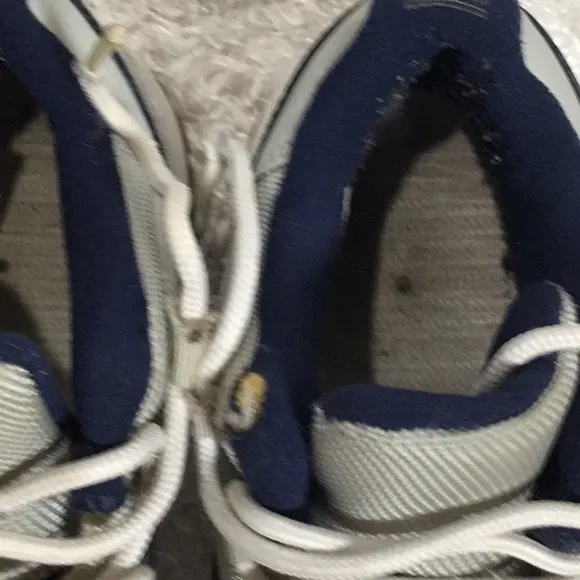 Jordan Blue and Gray Sneakers with Iconic Silhouette