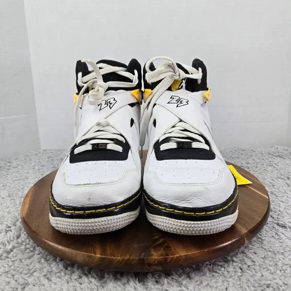 Jordan Fusion 8 Varsity Maize White Yellow Athletic Sneakers Mens 13 384522-102