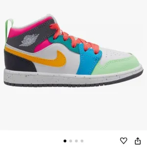 Jordan White and Gray Sneakers Mid-Top Design