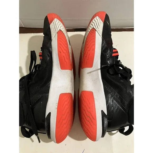 Jordan Zion Mens Size 7.5 Black Bright Crimson  basketball sneakers shoes