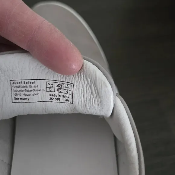 Josef Seibel Women Caren 14 Gray Leather Casual Slip On Sneakers US10 (40)