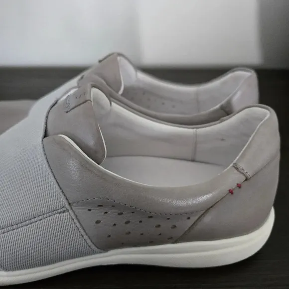 Josef Seibel Women Caren 14 Gray Leather Casual Slip On Sneakers US10 (40)