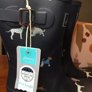 Joules Right as Rain Mid Height Rainboots  NWT  W8
