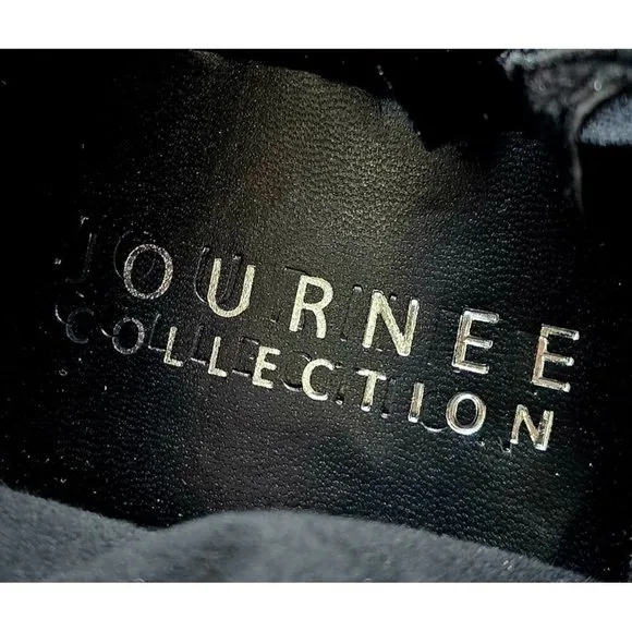 Journee Collection Mariana Black Patent Women's Over The Knee Boots Size 7