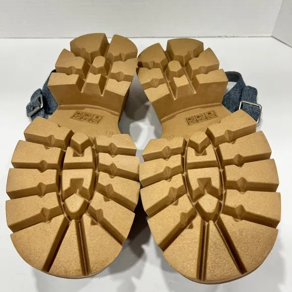 Journee Collection Womens Tillee Heeled Sandals. Size 11.‎  Color: Light Denim