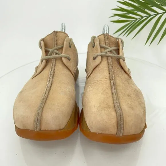 Kalso Earth Shoe Women's Balance Sneakers Shoe Size 9.5 Tan Leather Nubuck Lace