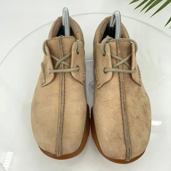 Kalso Earth Shoe Women's Balance Sneakers Shoe Size 9.5 Tan Leather Nubuck Lace