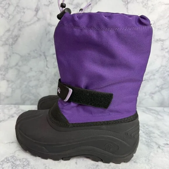 Kamik Big Girls Boots sz 3 Snow Insulated Waterproof  #K778