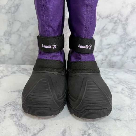 Kamik Big Girls Boots sz 3 Snow Insulated Waterproof  #K778