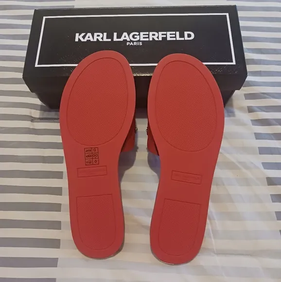 Karl Lagerfeld Carenza Studded Slide Sandals