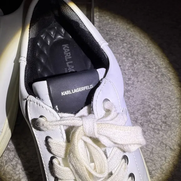 Karl Lagerfeld White Sneakers Minimalist Design