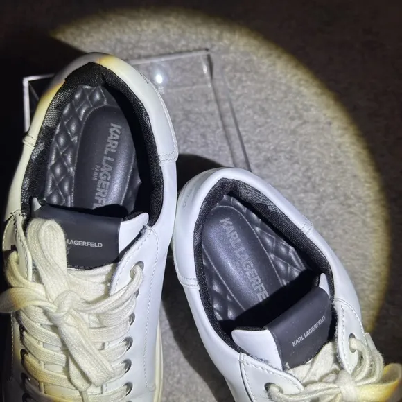 Karl Lagerfeld White Sneakers Minimalist Design