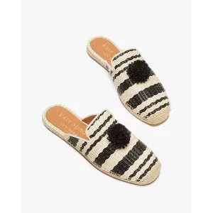 Kate Spade New York Solero Raffia Espadrilles Size 8 Boho Prep Beach Slip On