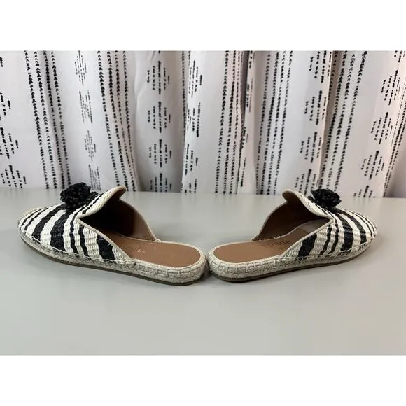 Kate Spade New York Solero Raffia Espadrilles Size 8 Boho Prep Beach Slip On