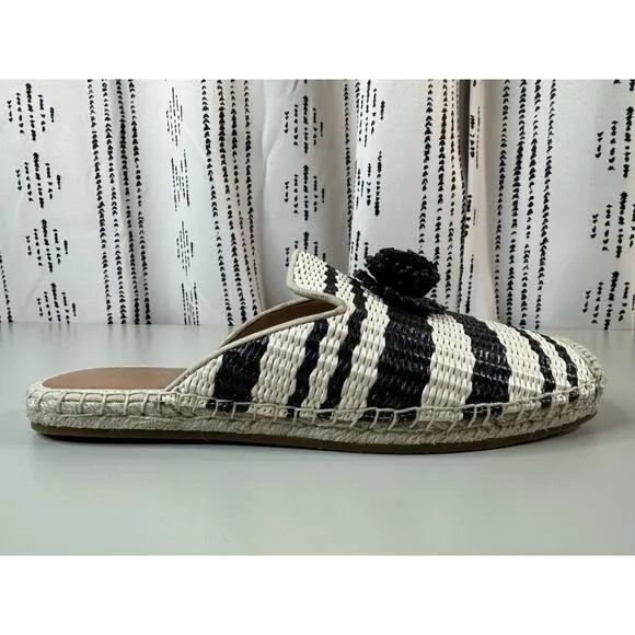 Kate Spade New York Solero Raffia Espadrilles Size 8 Boho Prep Beach Slip On