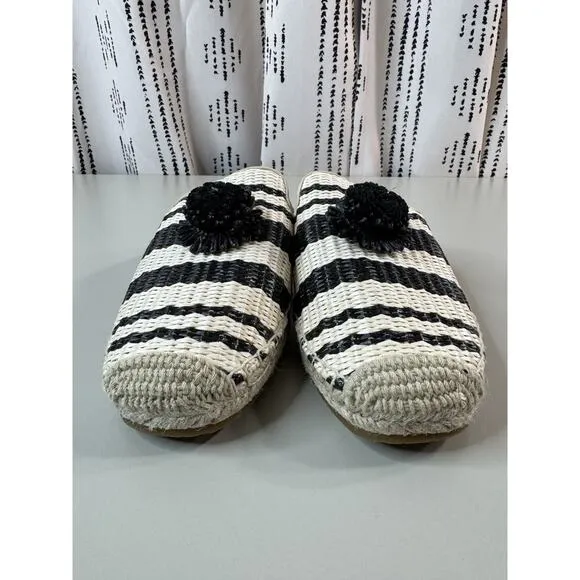Kate Spade New York Solero Raffia Espadrilles Size 8 Boho Prep Beach Slip On