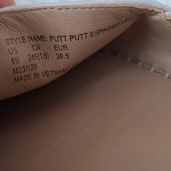 Kate Spade Putt Putt Espadrilles Womens Size 8