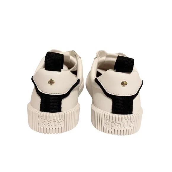 Kate Spade Signature Sneakers True White Black Size 7.5 Women