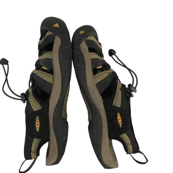 Keen Newport H2 Sport Sandals Water Shoes Black/Olive Green US 8.5 EU 41