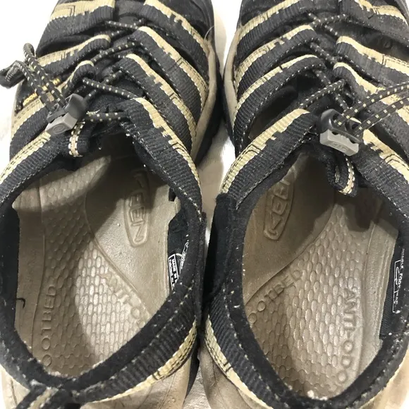 Keen Newport H2 Sport Sandals Water Shoes Black/Olive Green US 8.5 EU 41