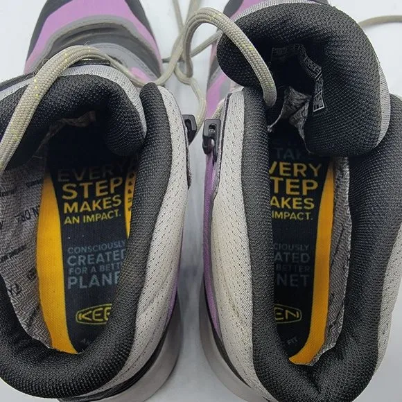 Keen Tempo Womens 7.5 Purple Flex Mid Height Lightweight Waterproof Hiking Boots