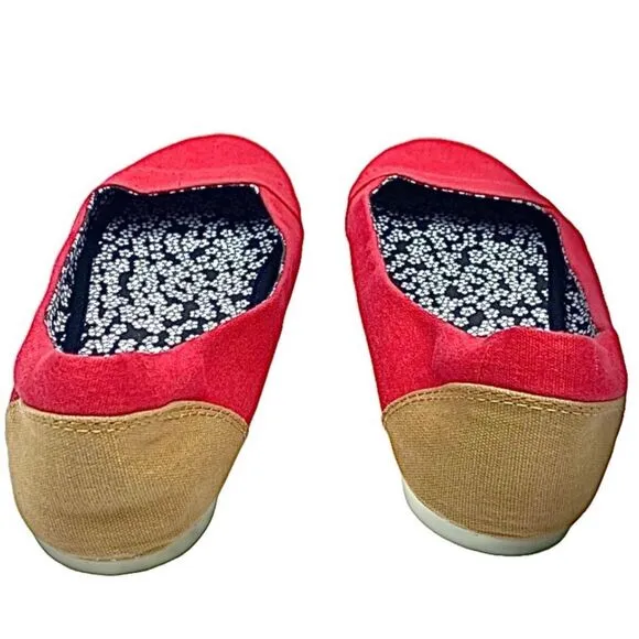 Keen Vegan Red Flats loafer Casual Shoes Women’s Size 8 Medium