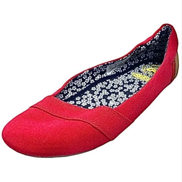 Keen Vegan Red Flats loafer Casual Shoes Women’s Size 8 Medium
