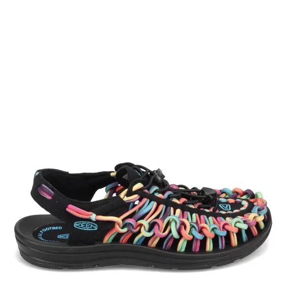 KEEN WOMEN'S UNEEK CLASSIC TWO CORD SANDALS, ORIGINAL TIE DYE, 9