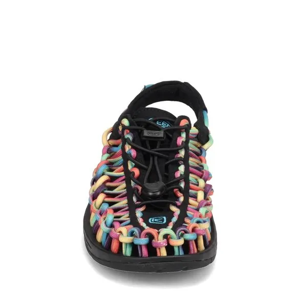 KEEN WOMEN'S UNEEK CLASSIC TWO CORD SANDALS, ORIGINAL TIE DYE, 9