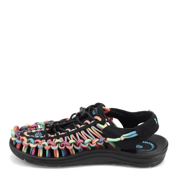 KEEN WOMEN'S UNEEK CLASSIC TWO CORD SANDALS, ORIGINAL TIE DYE, 9