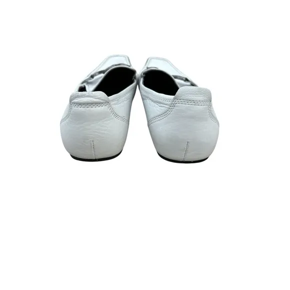 Kenneth Cole New York Mens White Leather Loafers Slip On Turbo Switch  Size 10M