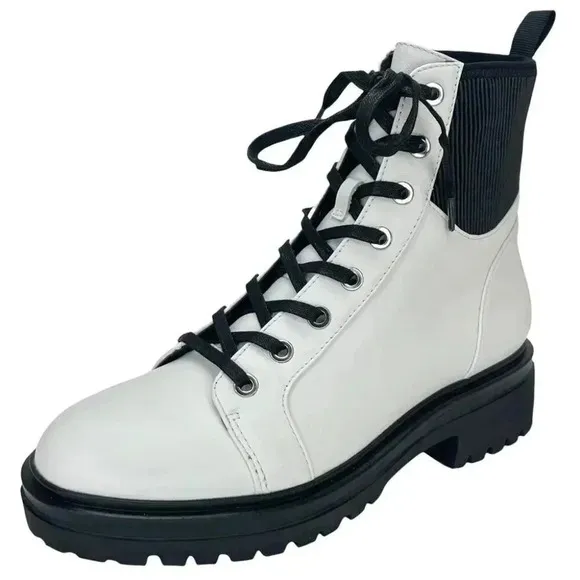 Kenneth Cole New York Rhode Lite Lace Up Leather Womens Ankle Boots