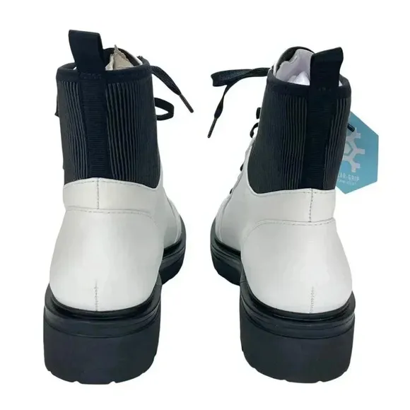 Kenneth Cole New York Rhode Lite Lace Up Leather Womens Ankle Boots