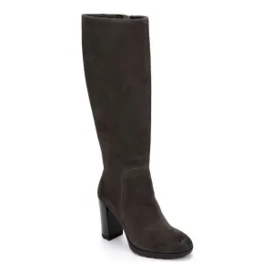 KENNETH COLE NEW YORK Womens Gray Justin 2.0 Leather Heeled Boots 9.5 M