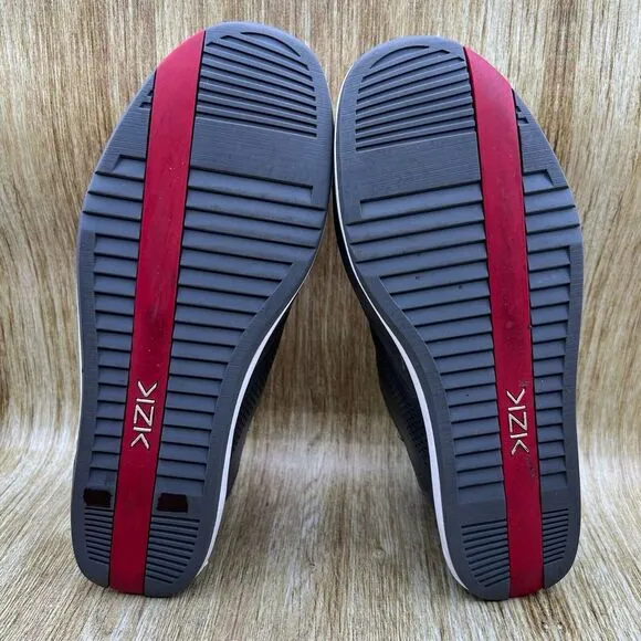 Kizik Boston Men's Size 9.5 Hands Free Slip On Grey‎ White Sneakers Shoes Casual