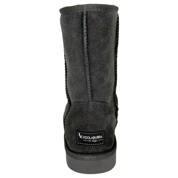 Koolaburra by UGG Koola Short Grey Suede Leather Womens Mid-Calf Boots Size 9M