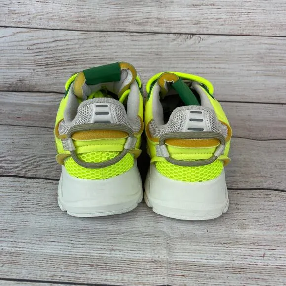 Lacoste L003 Neo Mens Sz 8 Sneakers Yellow Off White
