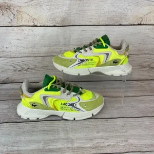 Lacoste L003 Neo Mens Sz 8 Sneakers Yellow Off White