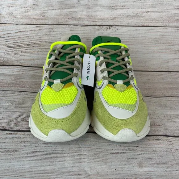 Lacoste L003 Neo Mens Sz 8 Sneakers Yellow Off White