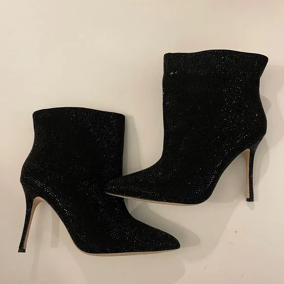 L'agence Crystal Black Boots Heel