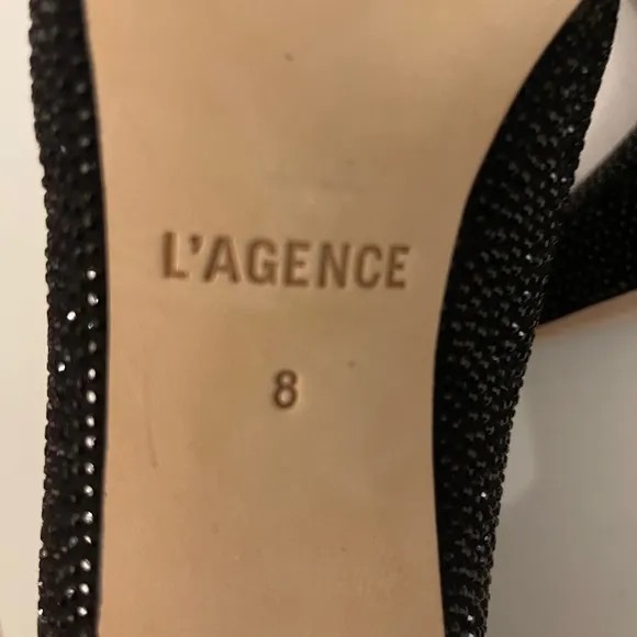 L'agence Crystal Black Boots Heel