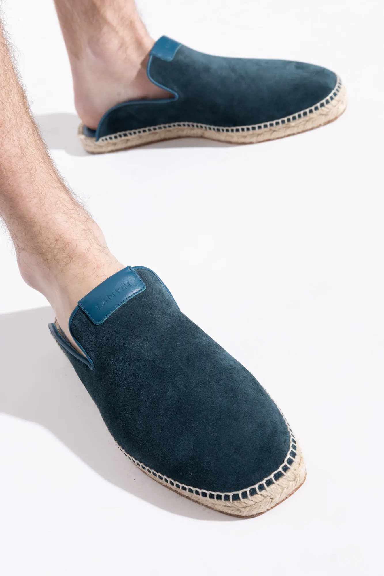Lanvin Suede Slides