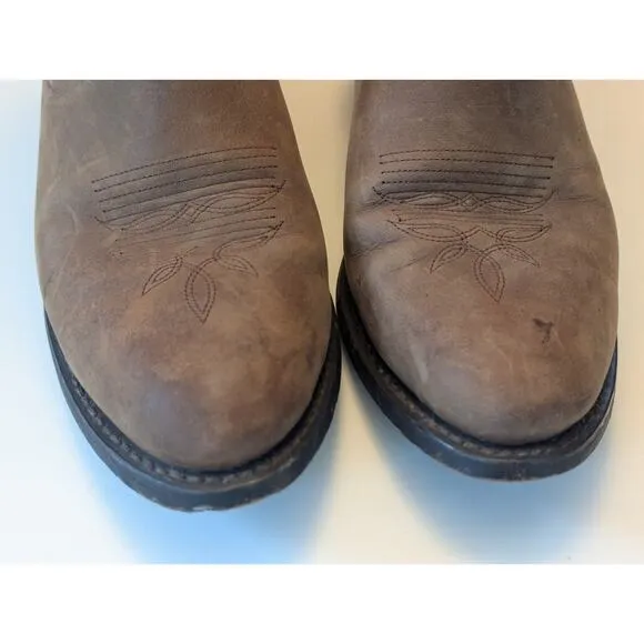 Laredo Lea Vamp Fox Kadi Distressed Western Cowboy Cowgirl Boots Festival Sz 8.5