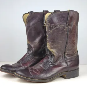 LAREDO Men's Leather Cowboy Boots Size 8.5