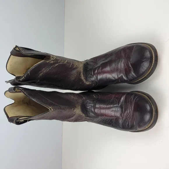 LAREDO Men's Leather Cowboy Boots Size 8.5
